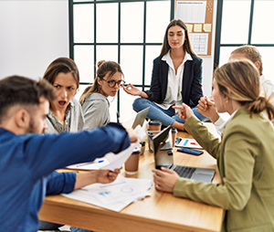 The #2 issue of Top 10 Work-Place Stress factors according to employees is: Utilizing an Expert Executive Coaching for Conflict Management equips your team & C-Level Executives to succeed.